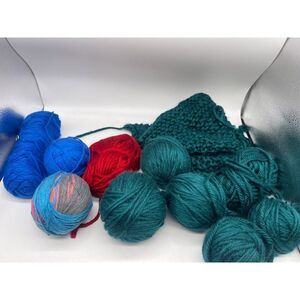 Multicolored Full & Partial Used Red Heart Soft Yarn